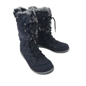 NWOT Columbia Heavenly Omni-Heat Lace Up Insulated Boots - Womens Size 6 Black